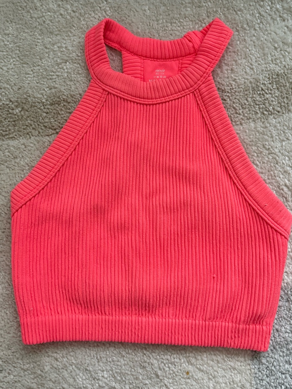 Aerie Ribbed Halter Crop Top
